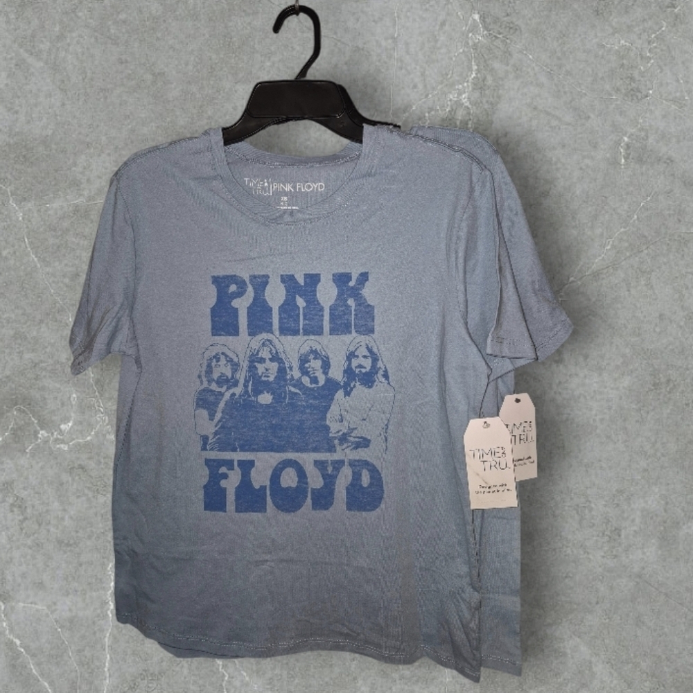 Time and Tru Light Blue Pink Floyd T-Shirt - Picture 2 of 3